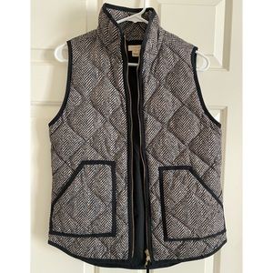 JCrew Factory Herringbone Quilted Puffer Vest